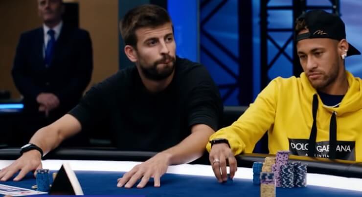 neymar pique poker