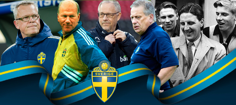 Svenska fotbollslandslagets förbundskaptener och tränare