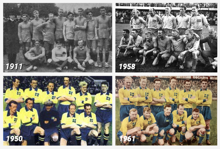 Sveriges landslag i fotboll 1911-1961