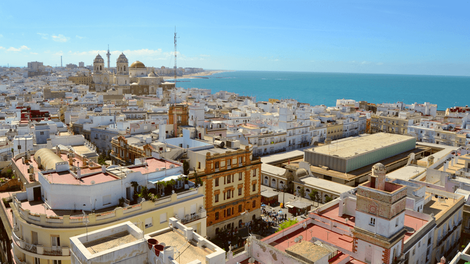 Bild över staden Cadiz